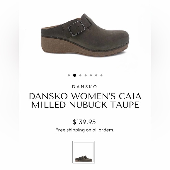 DANSKO Caia Nubuck Clog Sz EU39/US9 - Picture 2 of 12
